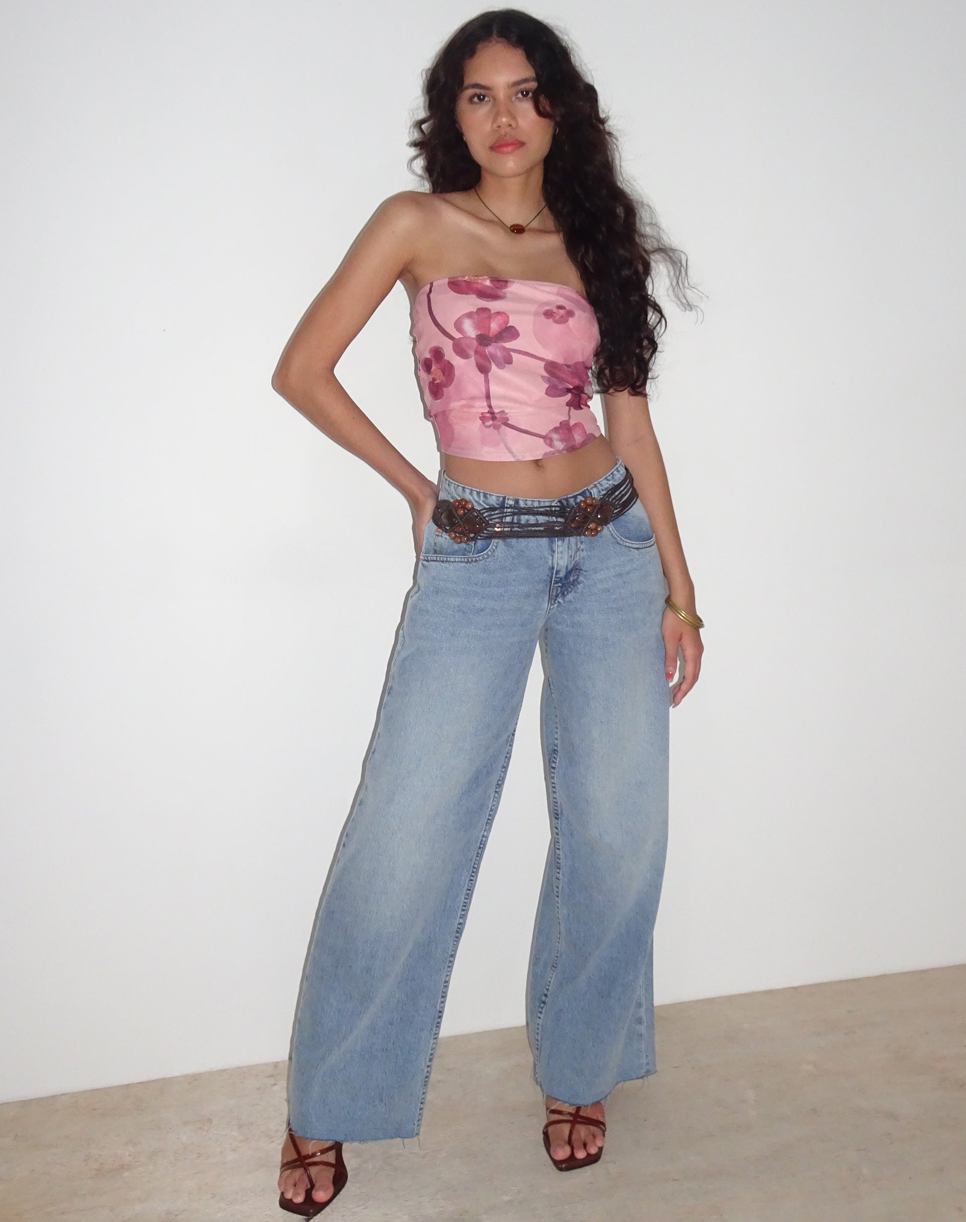 Abbildung von Peggy Bandeau Top in Watercolour Floral Blush