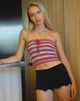 Bild von Pihla Tube Top in Rot und Grau gestreift