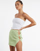Bild von MOTEL X JACQUIE Piri Mini Rock in Rippe stricken Pastell Lime