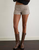 Image of Lumin Mini Shorts in Beige mit Polka Nadelstreifen