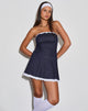 Bild von Pramuda Bandeau-Minikleid in Indigo Chambray