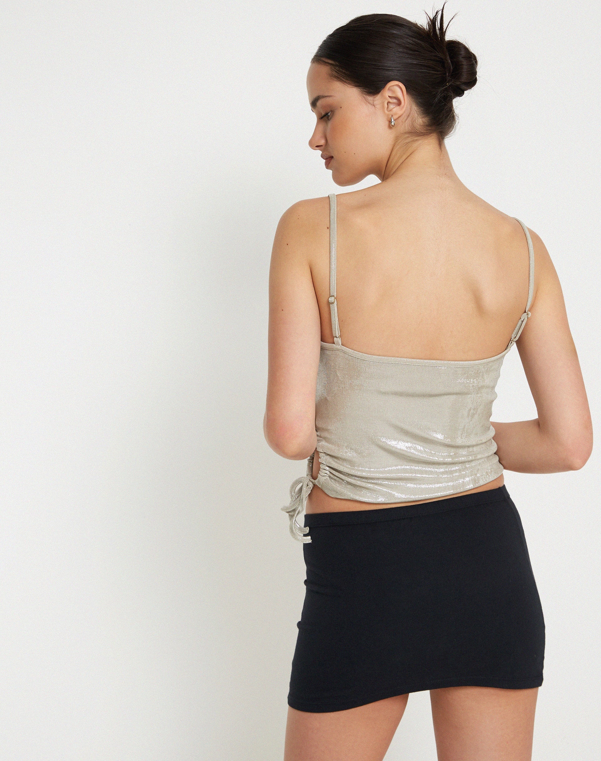 Bild von Pratiba Riemchen-Top in Silber