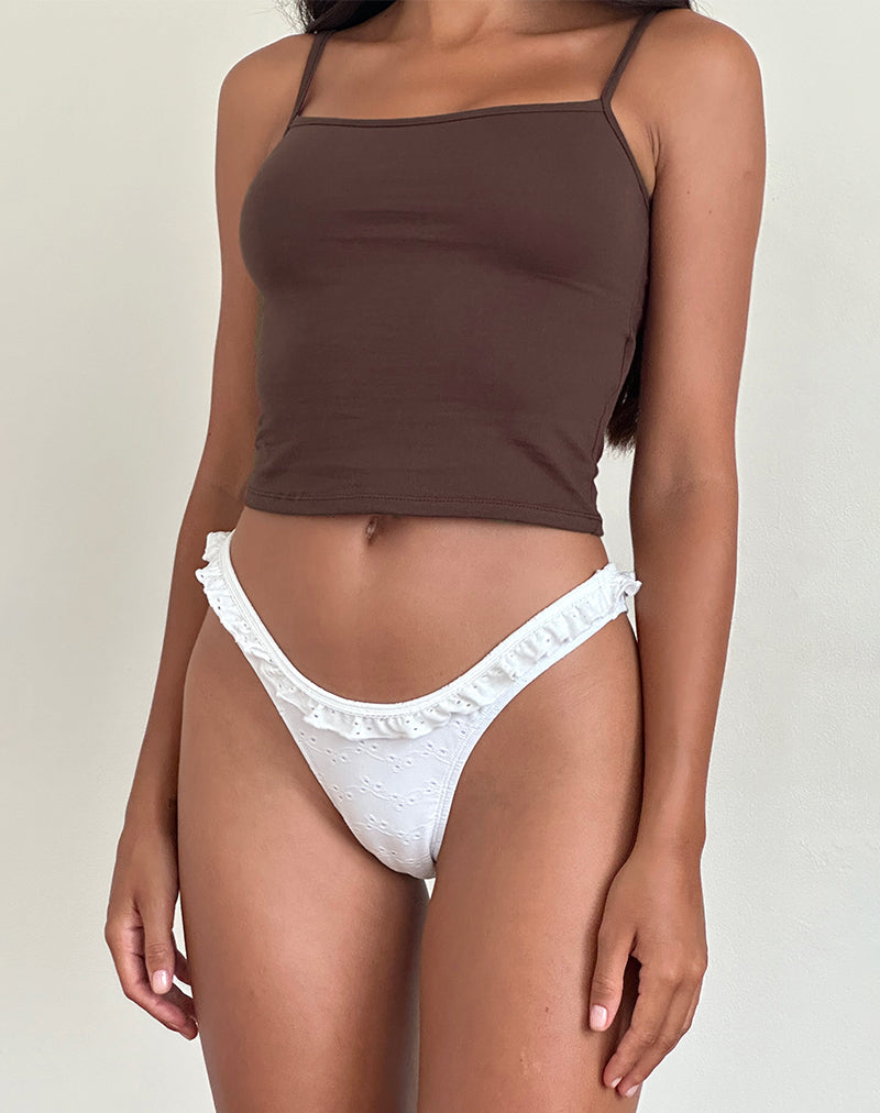 Abbildung von Solay Vest Top in Bitter Chocolate