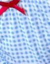 Blauer Gingham mit Schleifen