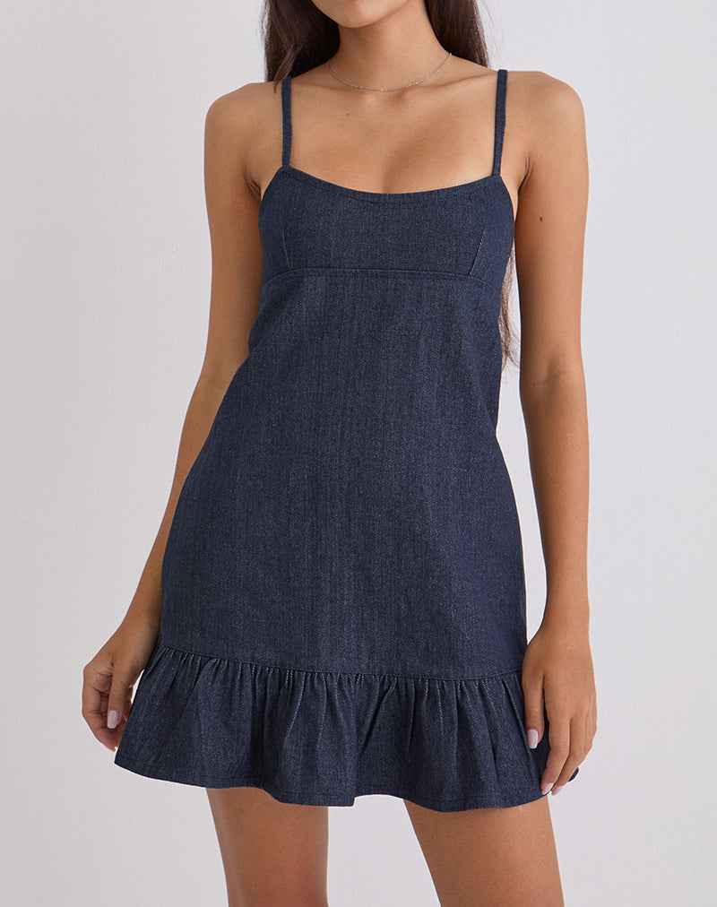 Pamina Minikleid aus Denim Indigo