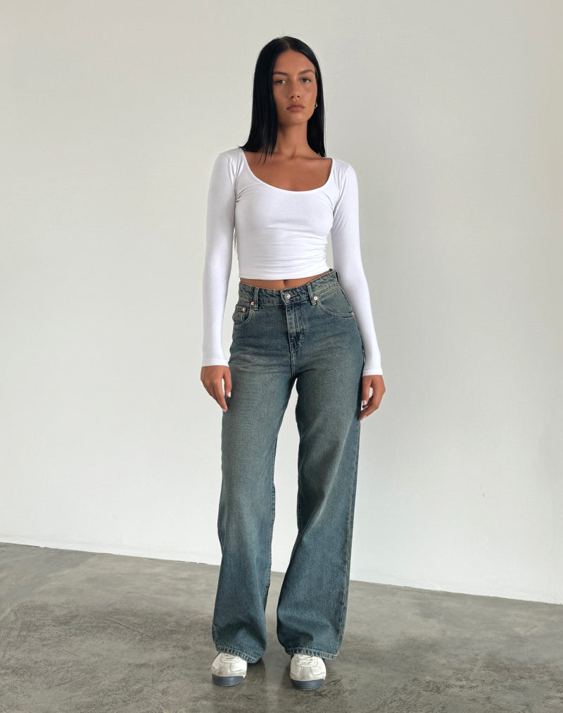 Bild von Parallel Jeans in Braun und Blau Acid