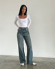 Bild von Parallel Jeans in Braun und Blau Acid