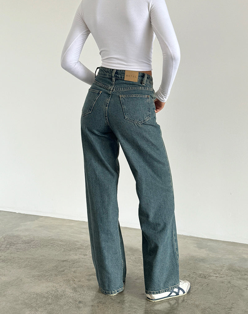 Bild von Parallel Jeans in Braun und Blau Acid