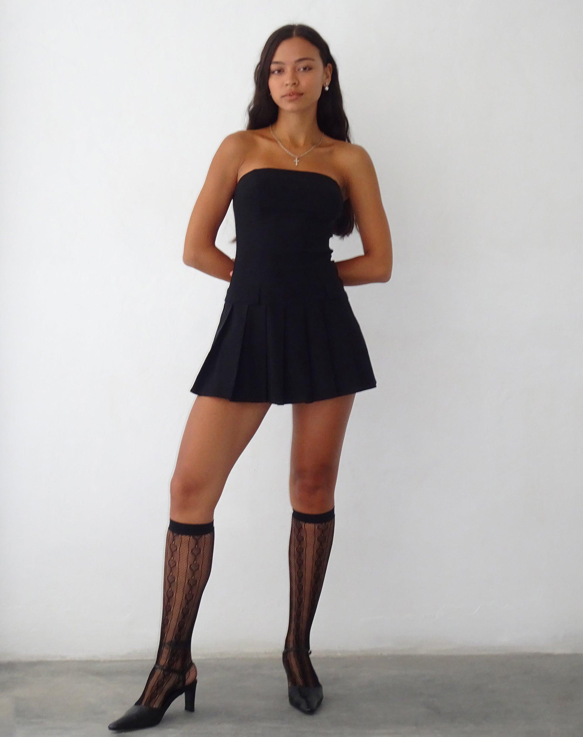 Bild von Payoda Bandeau-Minikleid in Schwarz