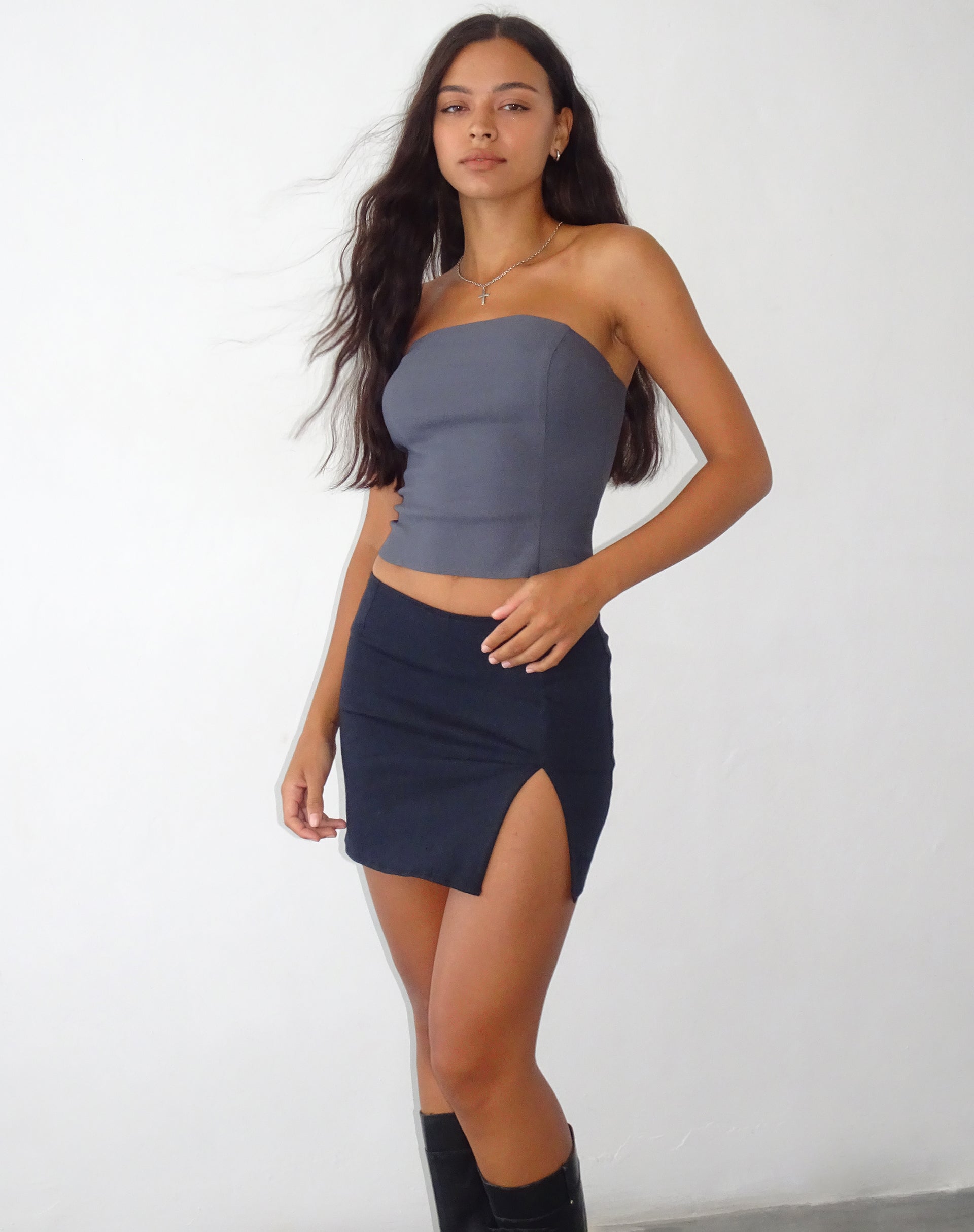 Image of Pelma Minirock aus Twill Schwarz