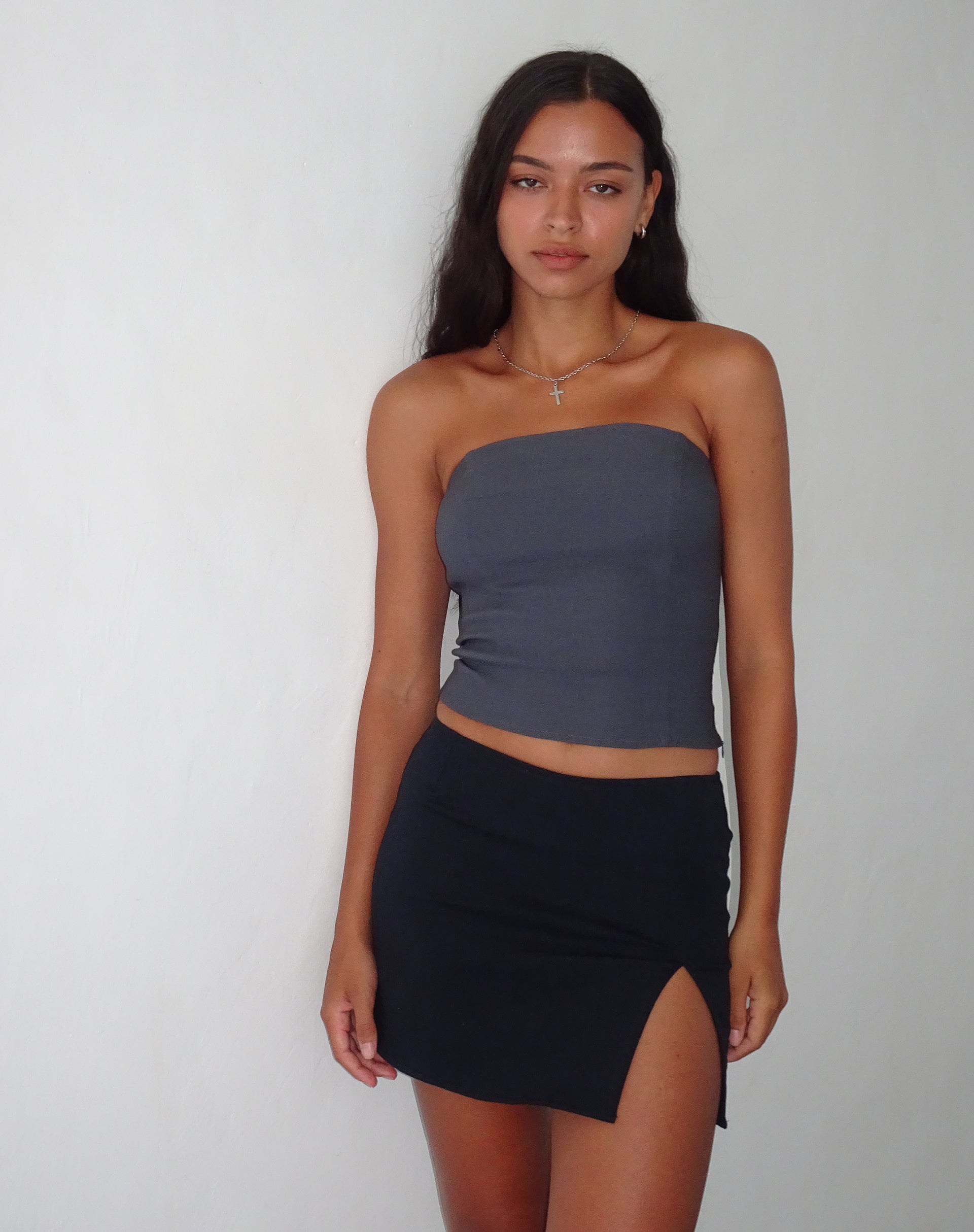 Image of Pelma Minirock aus Twill Schwarz
