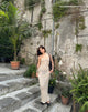 Image of Norila Maxikleid aus Strick in Neutral