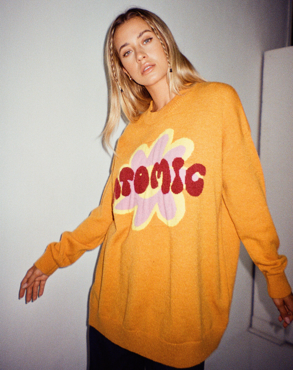 Lulees Pullover in Orange Atomic