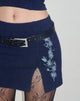 Abbildung von Lael Mini Rock in Navy Flower Butterfly Emb
