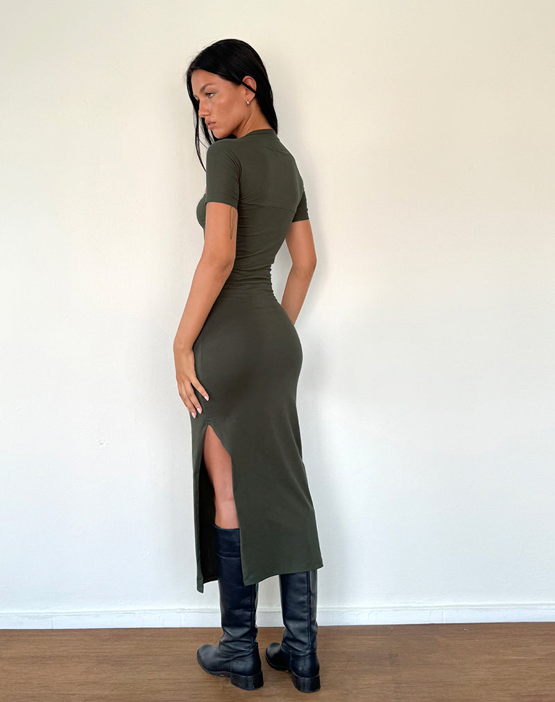Image von Quala Midikleid in Olive