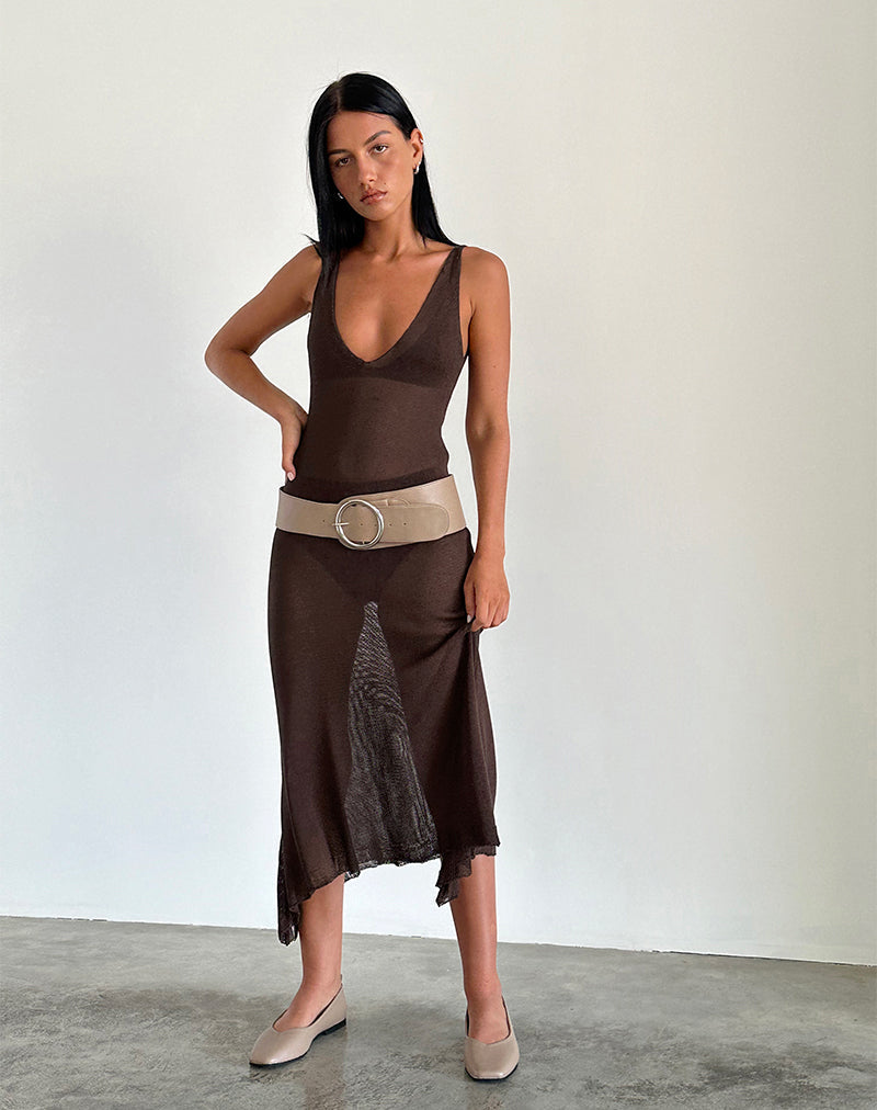 Image von Rabindra Maxikleid in Braun