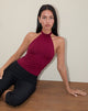 Bild von Raceline Top aus Rayon Jersey Burgundy