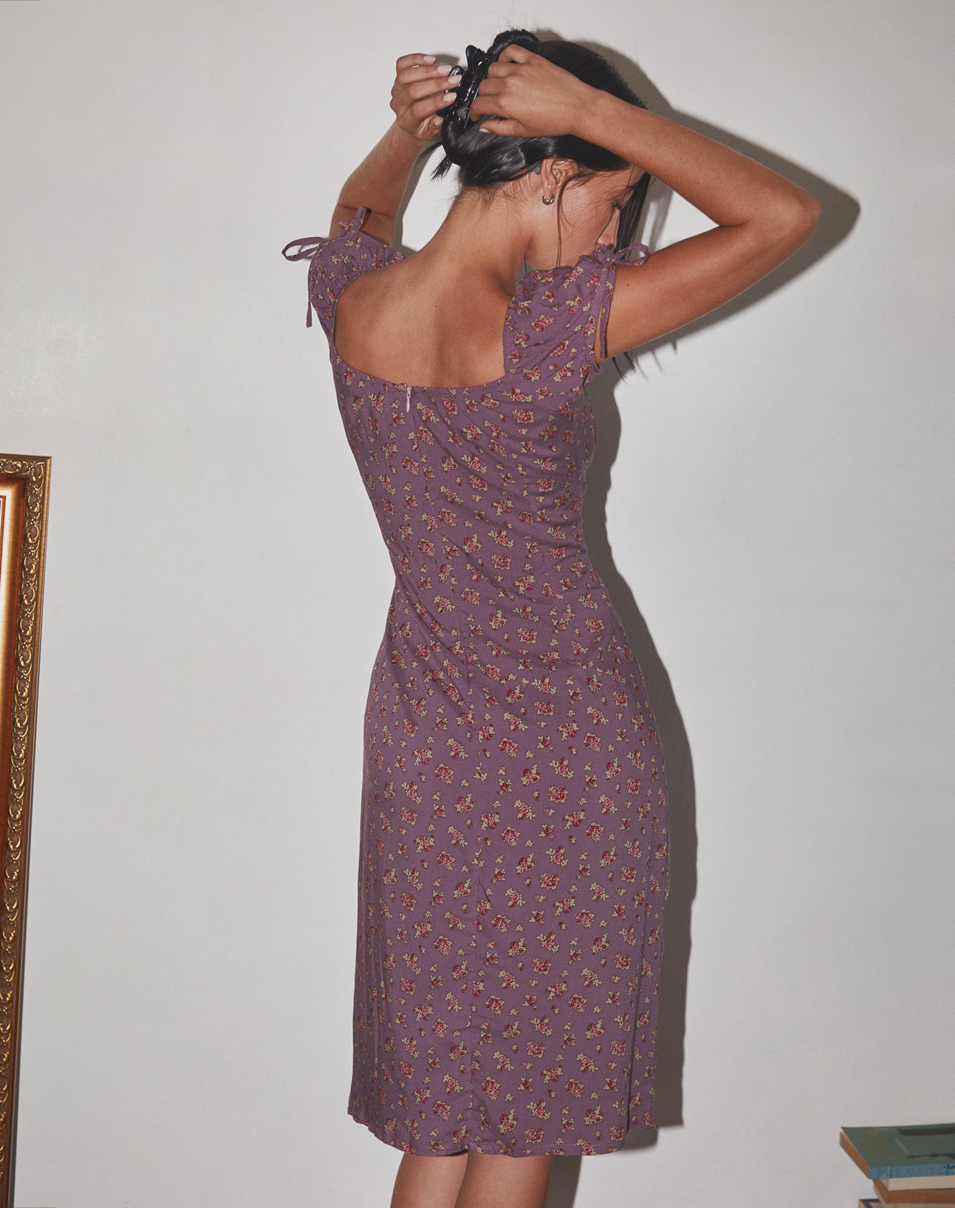 Image of Rachana Midikleid in fließendem Rosa Deep Purple