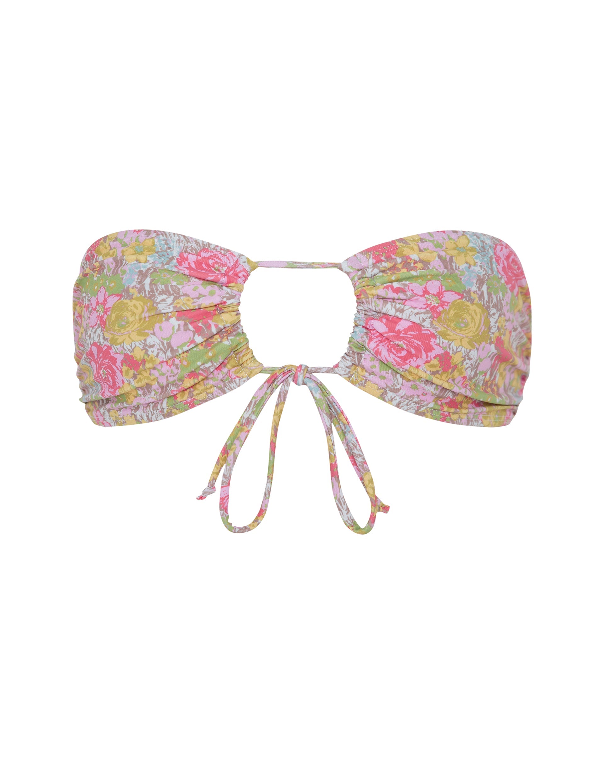 Bild von Racola Bikini-Oberteil in Rosa Abstrakt Floral Schwimmen