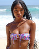 Image of Racola Bikini-Oberteil aus verwaschenem Blumenmuster Lila
