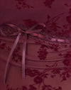 Botanisch beflockt Maroon