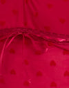  Rotes Herz aus beflocktem Mesh