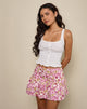 Bild von Raffita Minirock in Blossom Floral Pink