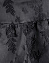 Satin Jacquard Schwarz