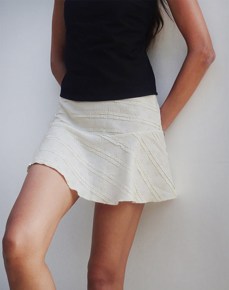 Bild von Ragna Minirock in Crinkle Ivory