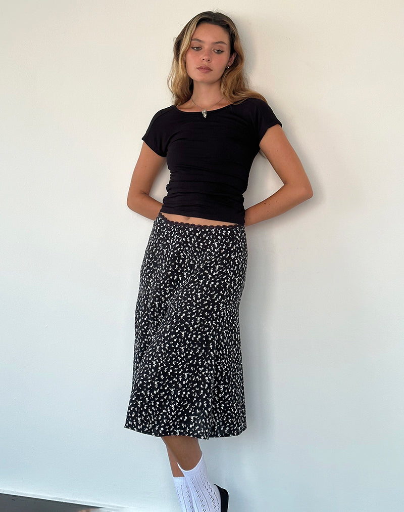 Bild von Rahyu Midirock in Schwarz Ditsy Romance