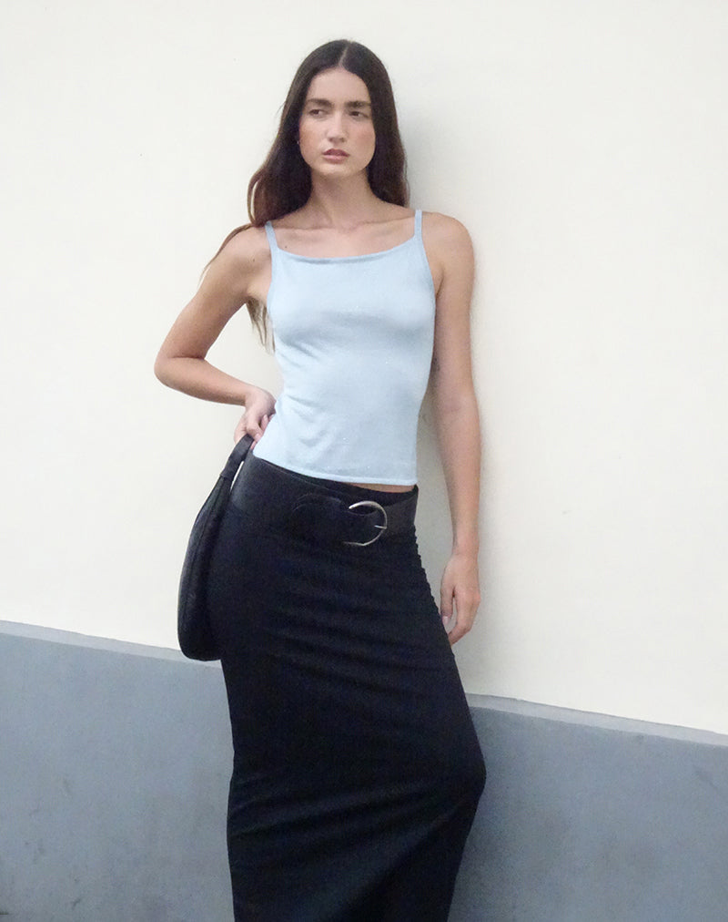 Raiya Vest Top in Babyblau