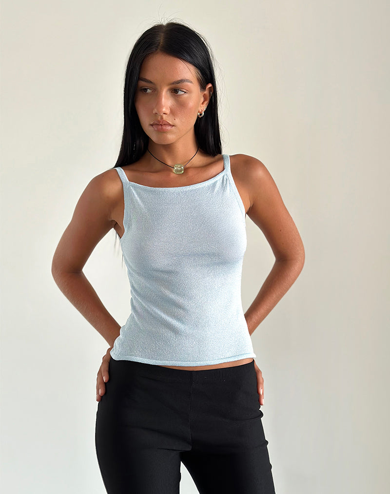 Bild von Raiya Vest Top in Baby Blau