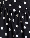 80er Jahre Polka Schwarz