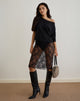 Image of Ramona Midirock aus Paillettenspitze Schwarz