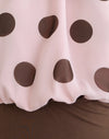 Rosa Chiffon mit frechem Polka-Druck