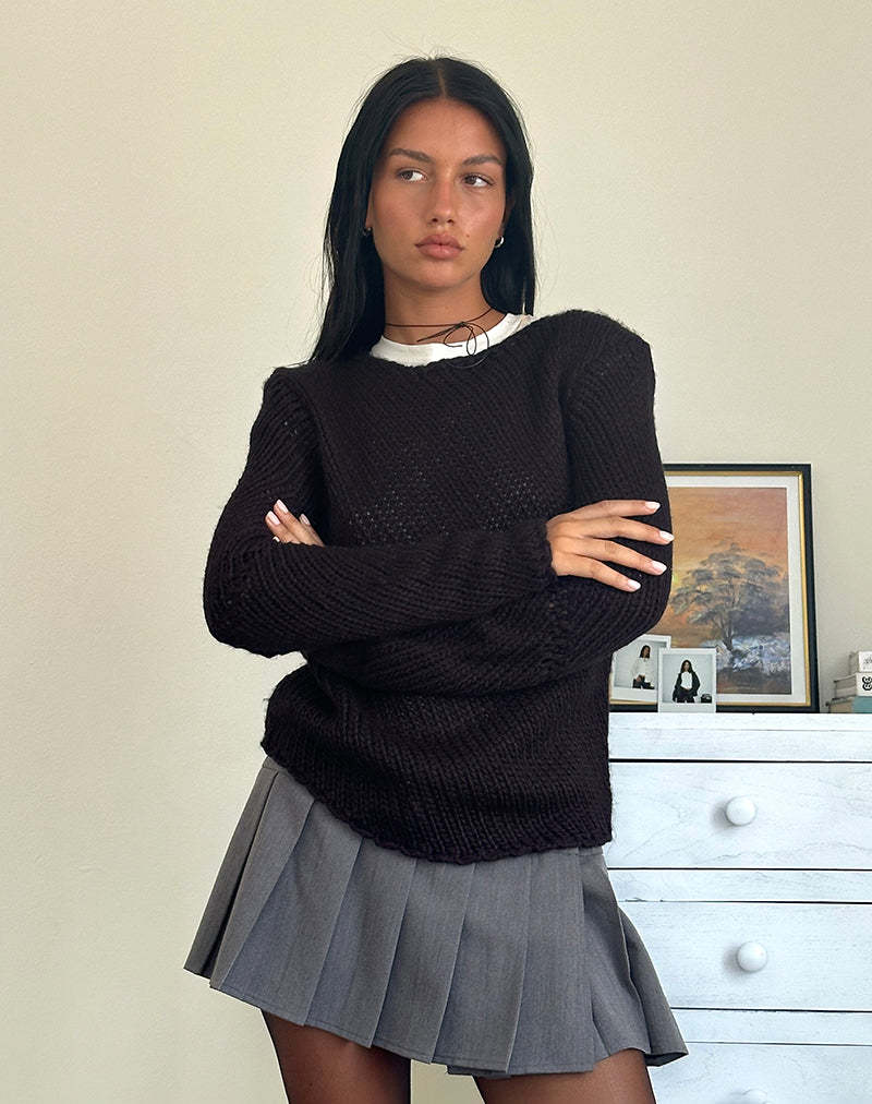 Image of Ranvir Strickpullover in Schwarz