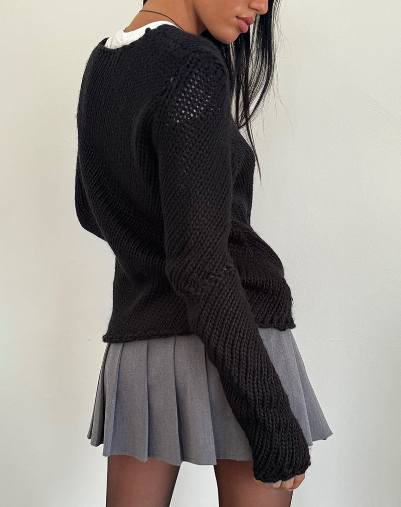 Image of Ranvir Strickpullover in Schwarz