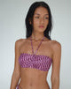 Image of Raqui Bikinioberteil in Lila Unregelmäßig Polka
