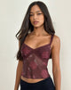 Bild von Rasa Cami Top in Blooming Rose Burgundy