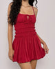 Image of Rasmil Bubble Mini Dress in Adrenalin Rot