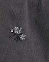 Floral bestickt anthrazit