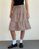 Bild von Reef Midirock in Mini Gingham Braun