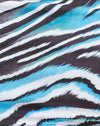 Verzogenes Zebra Blau