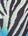 Verzogenes Zebra Blau