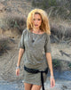 Bilder von Reeta Minikleid aus Glitzerstrick in Khaki