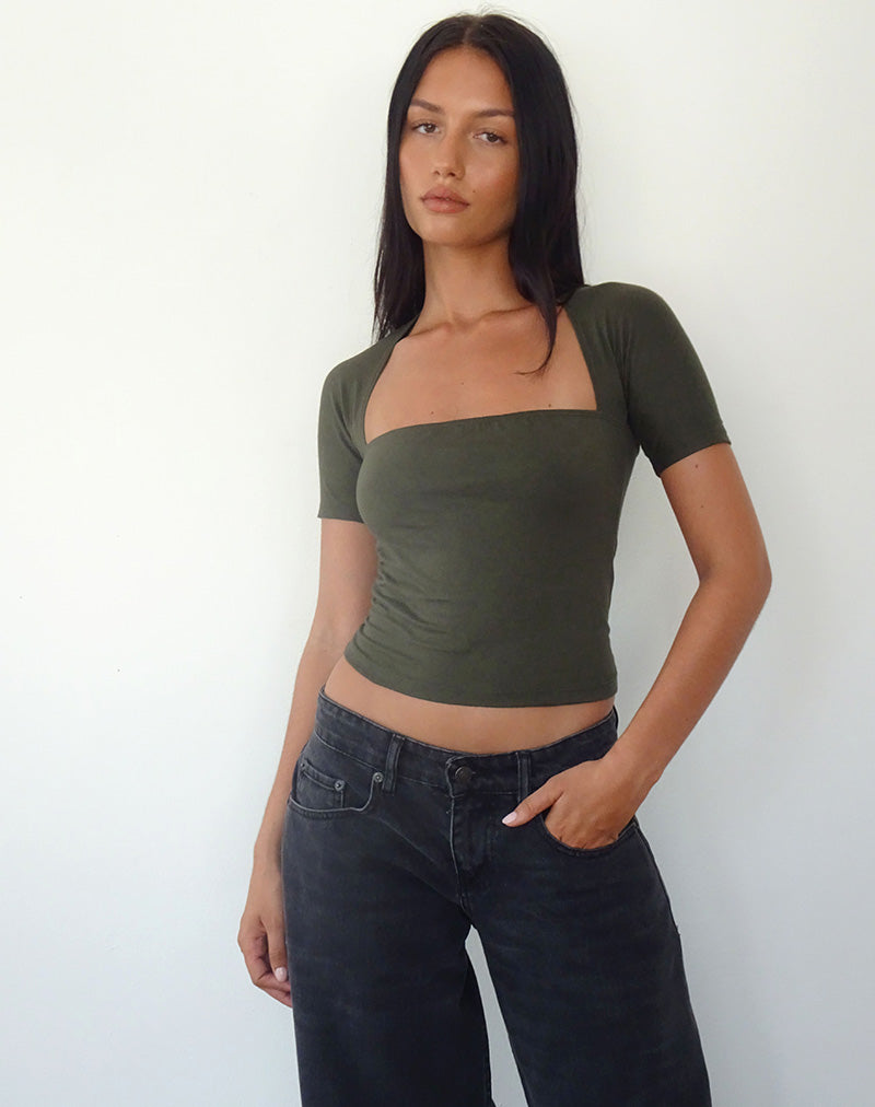 Bild von Requa Crop Top in Olive