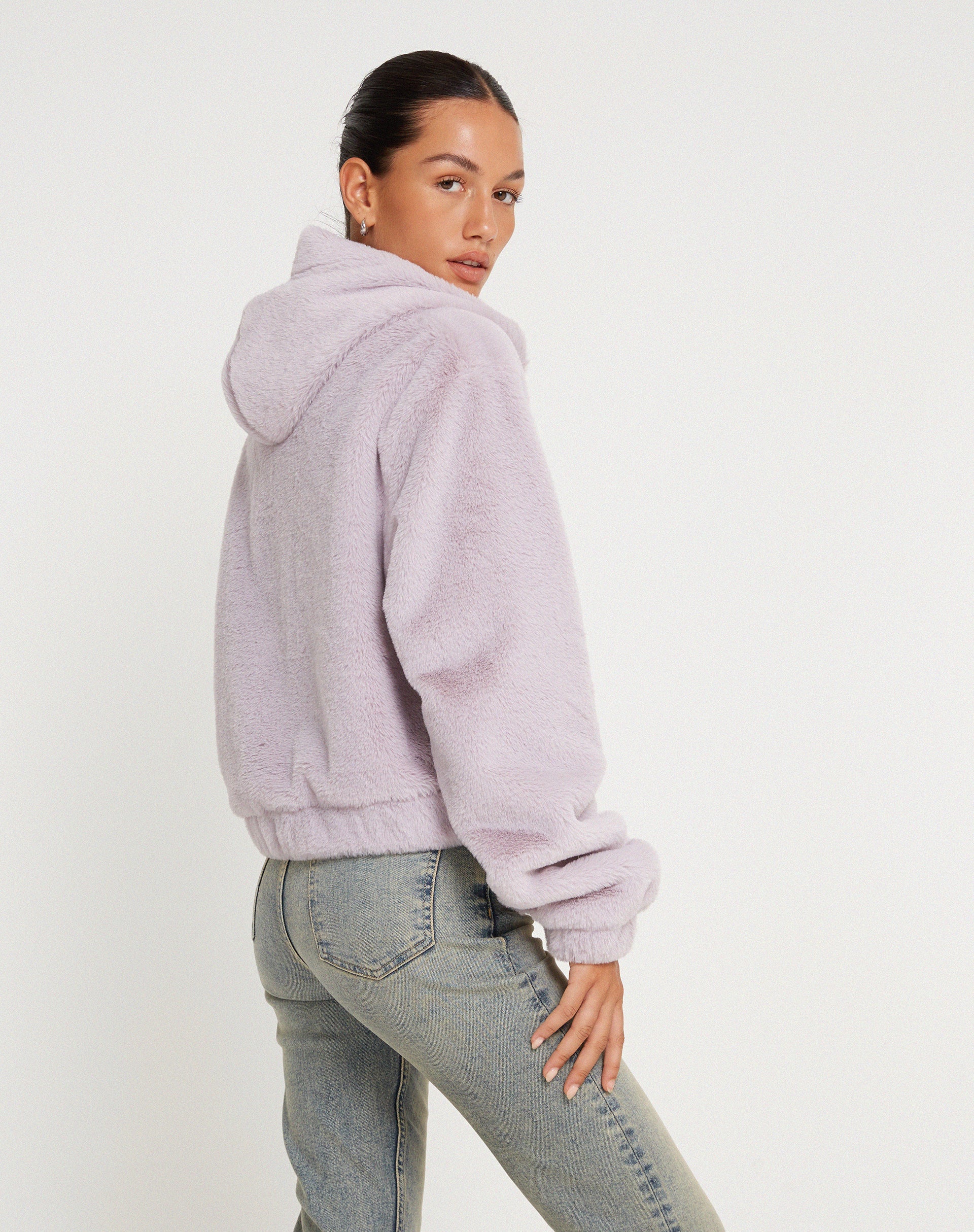 Bild von Banowa Zip Up Jacke in Flieder
