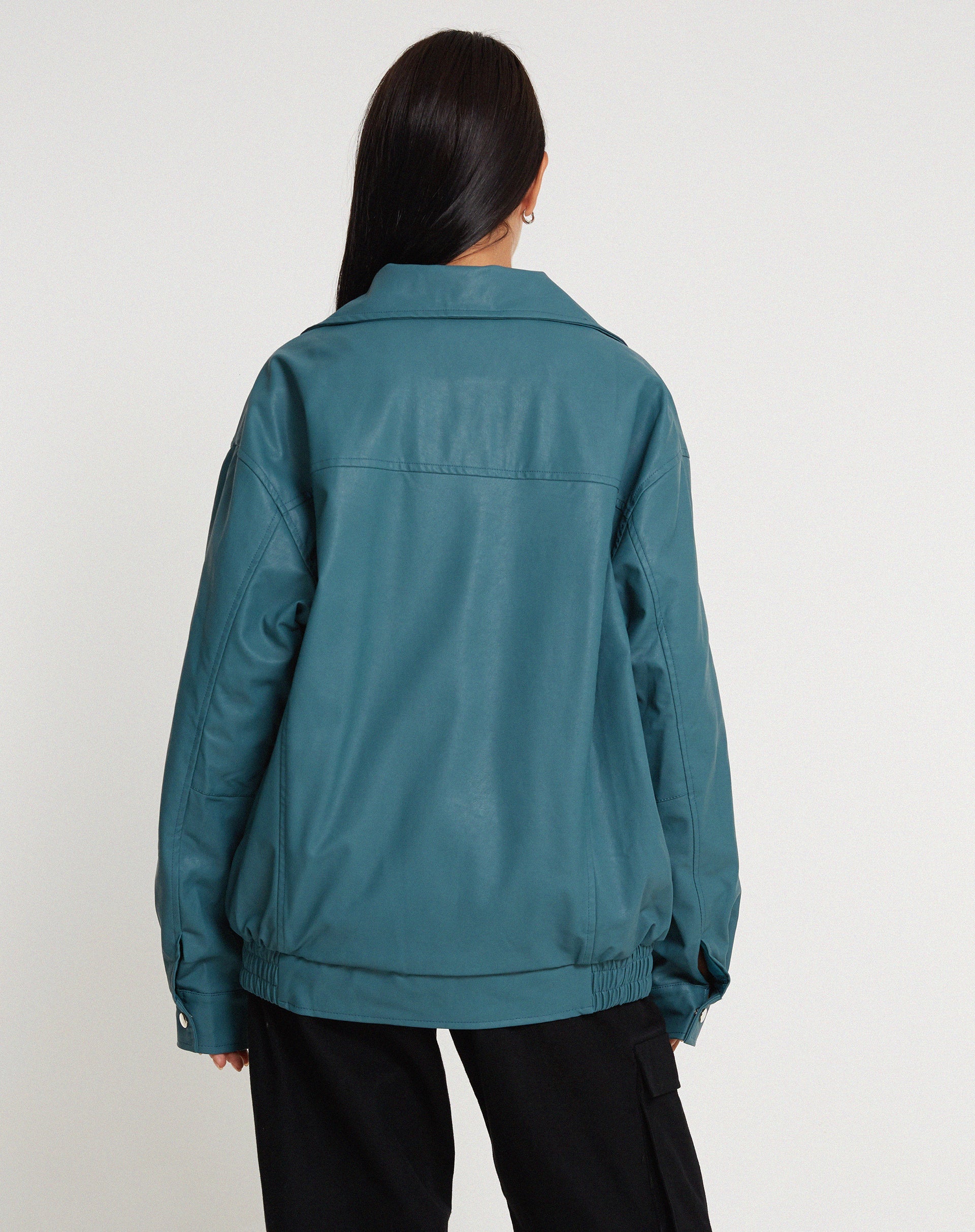 Bild von MOTEL X JACQUIE Cavita Jacke in PU Grau Blau
