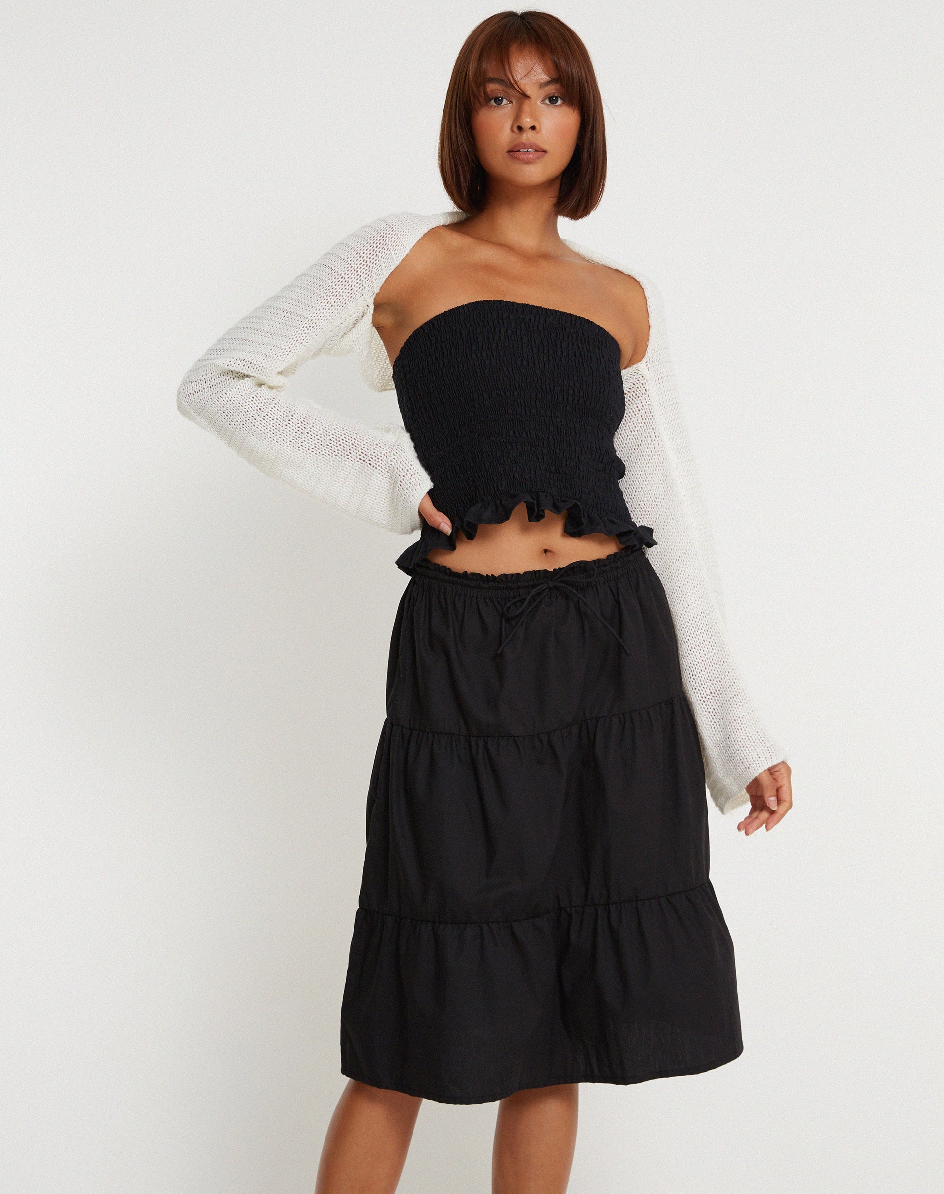 Image of Kiyo Bandeau-Top in Schwarz