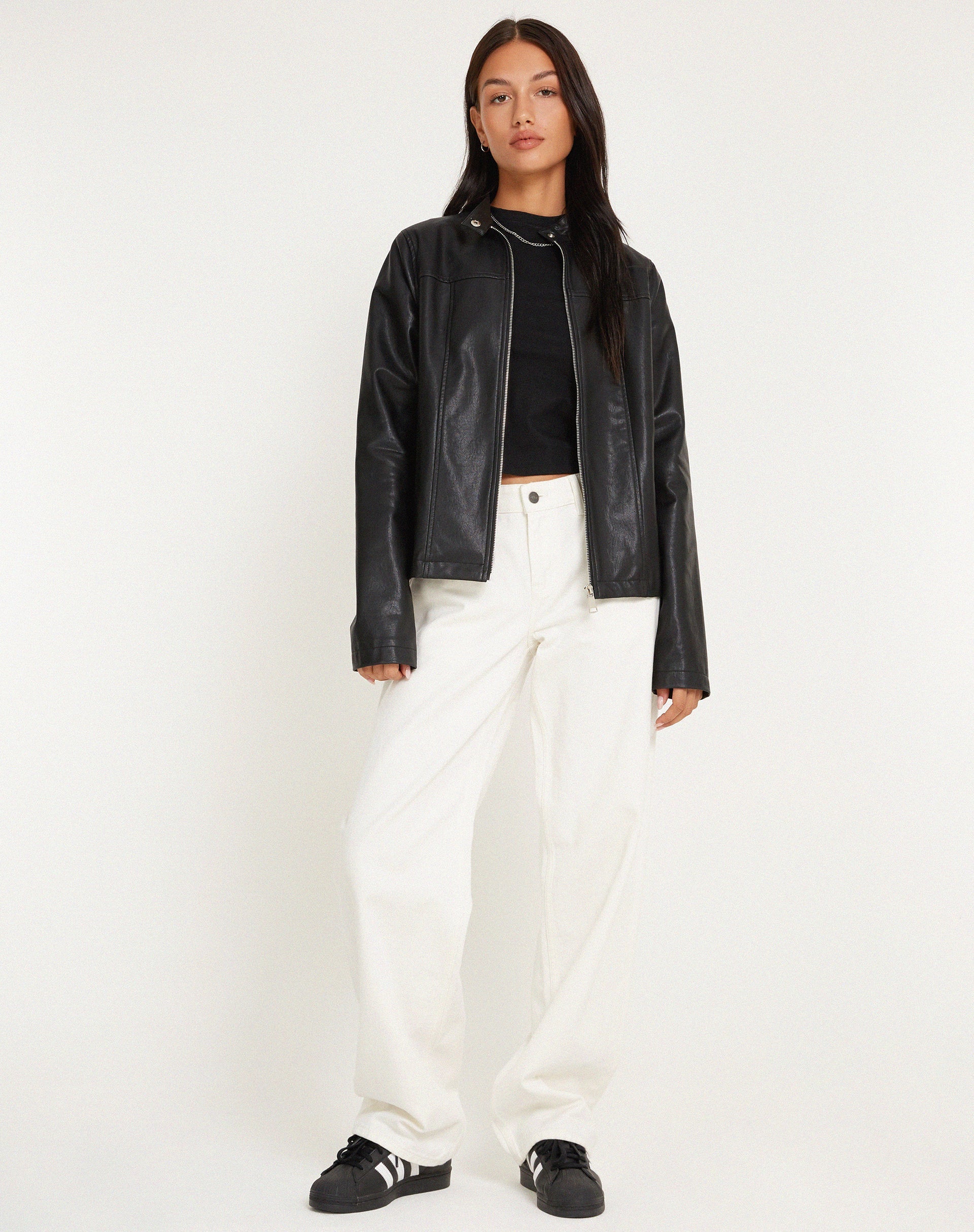 Bild von MOTEL X BARBARA Low Rise Parallel Jeans in True White